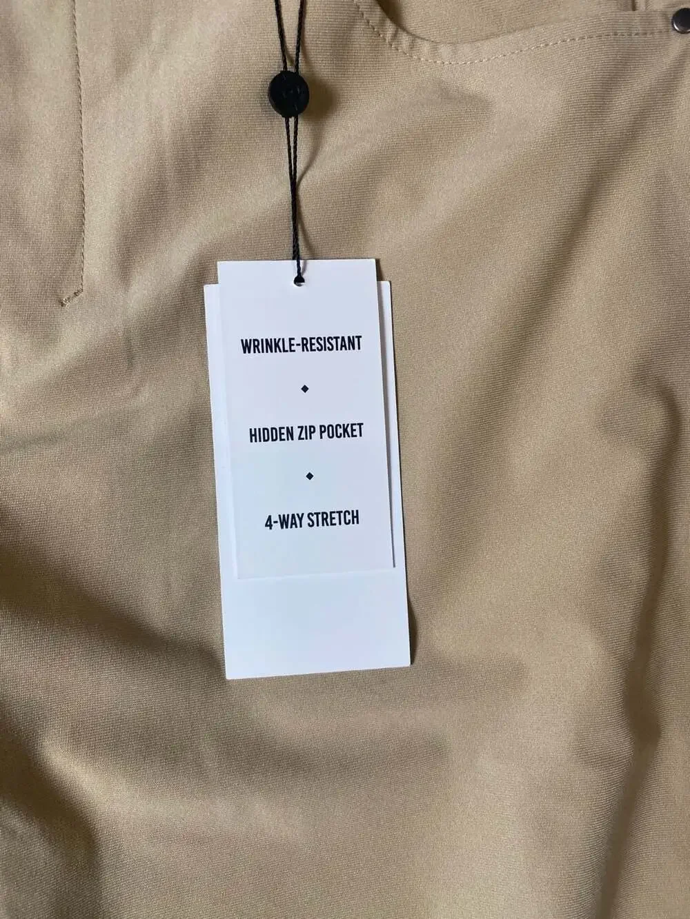 TWICE Men's 5-Pocket Pant in Khaki, Size 34x32, 4-Way Stretch (1313)
